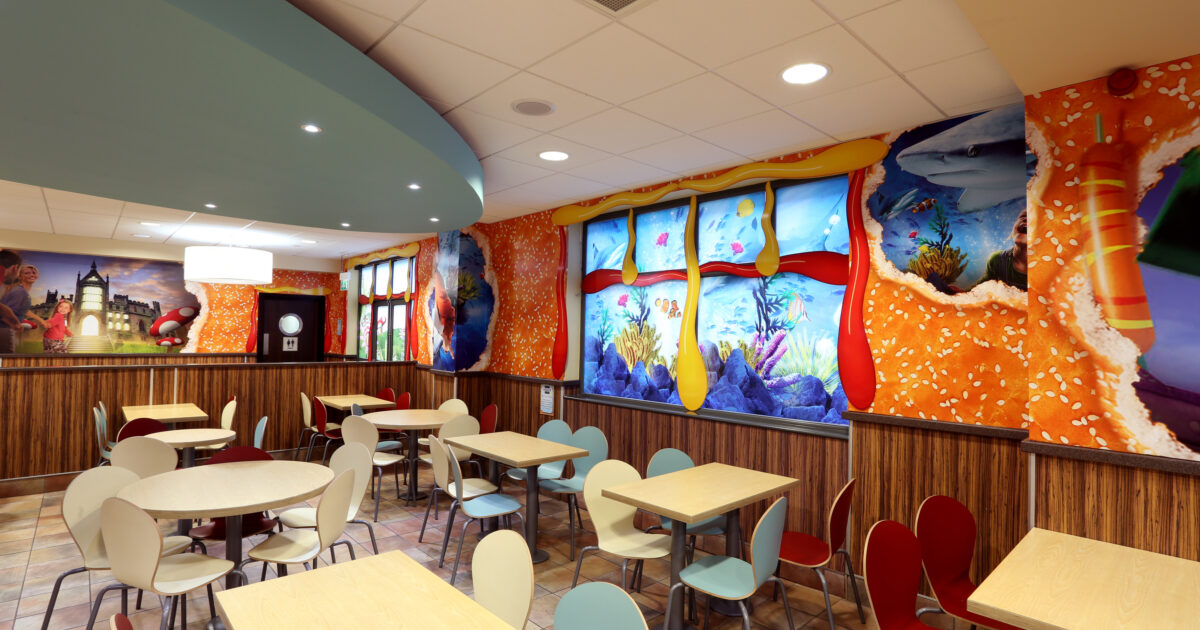 Rebranding Alton Towers’ Burger Kitchen with imaginative… Aura