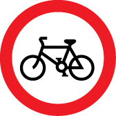 Bicycles Only Road Sign
