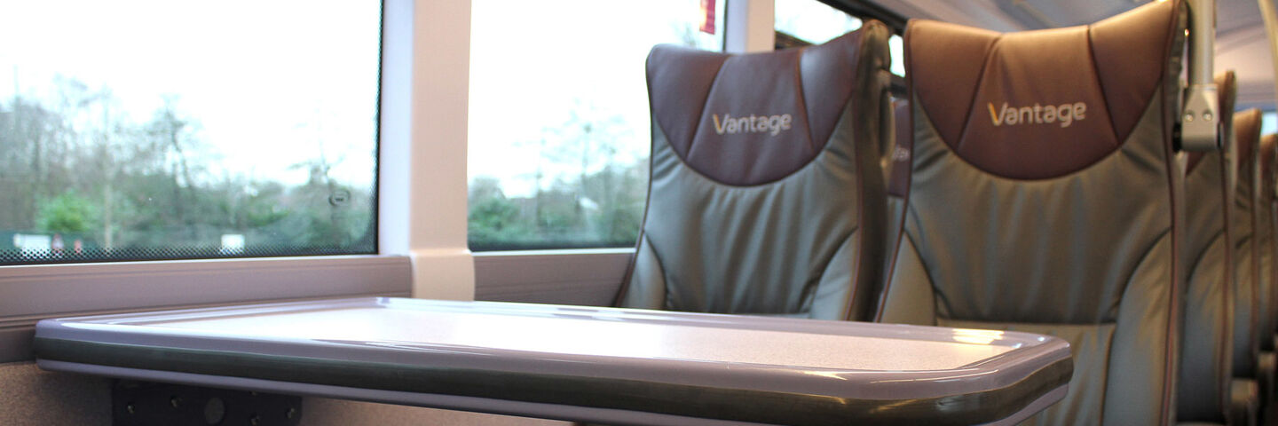 Branded interiors for Vantage premium bus service