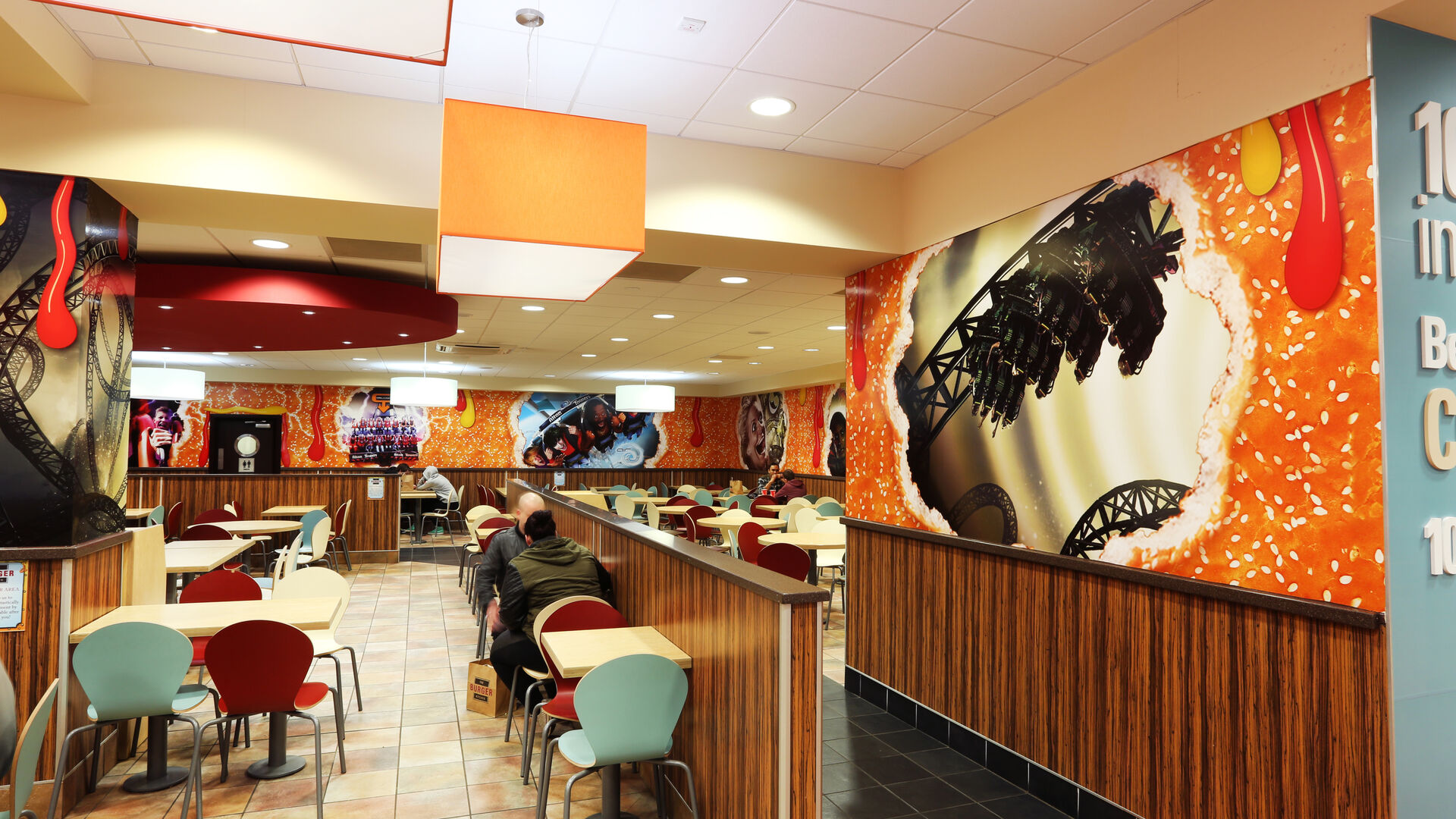 Alton Towers restaurant rebranded with imaginative graphics Aura