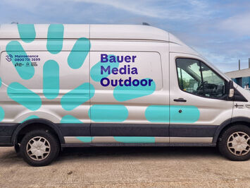 Bauer Media Outdoor Rebranded Van
