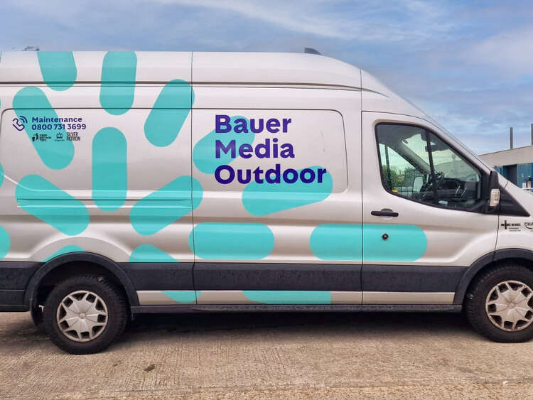 Bauer Media Outdoor Rebranded Van