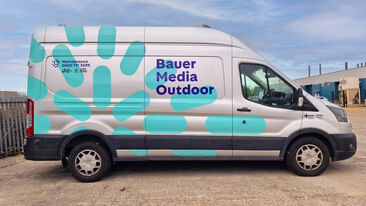 Bauer Media Outdoor Rebranded Van