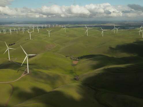sustainability wind turbine field