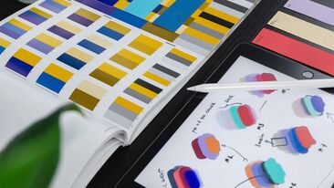 branding fonts and colour scheme prototypes