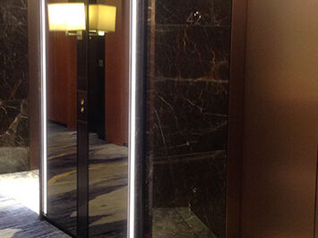 3M Di-Noc Architectural surface films used to decorate hotel lift doors
