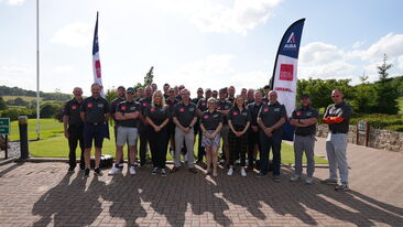 Charity Golf Day Group Photo with Loram UK and Ford & Stanley