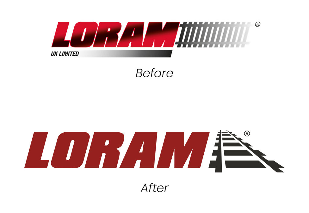 Loram Logo Before After