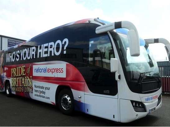 National Express Pride of Britain Coach wrap