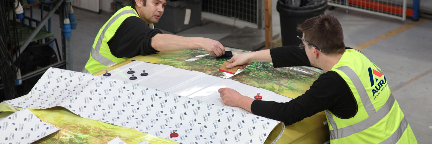 Commerical Group van wrapping using non-pvc self-adhesive films