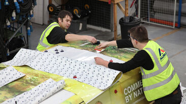 Commerical Group van wrapping using non-pvc self-adhesive films