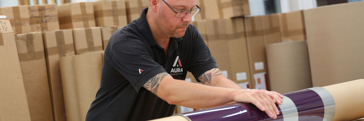 Aura Brand Solutions graphics despatch process