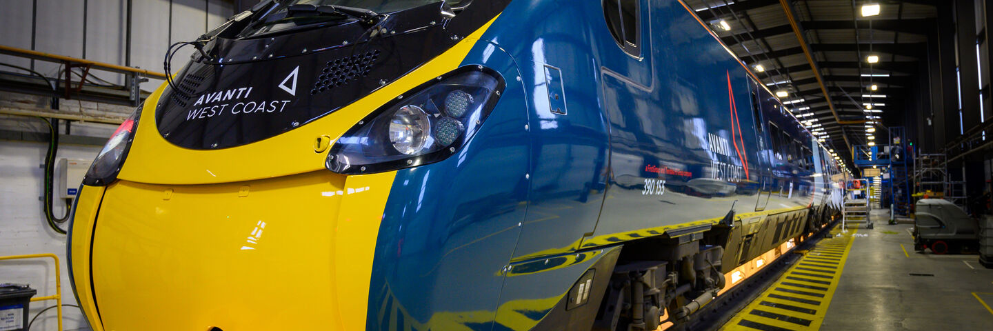 Fresh new livery on Avanti West Coast train