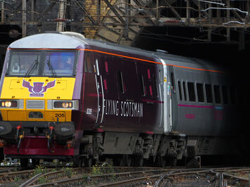 Flying Scotsman train wrap livery for new East Coast service