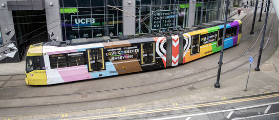 Tf GM Pride tram 070823