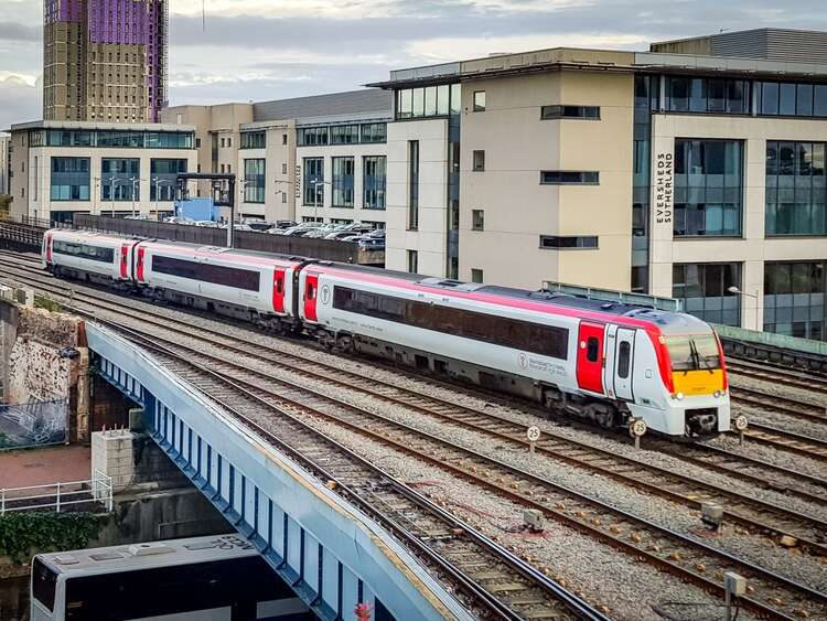 Transport for Wales finished train on tracks class 175 arriva 175003