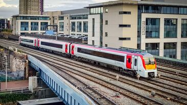 Transport for Wales finished train on tracks class 175 arriva 175003