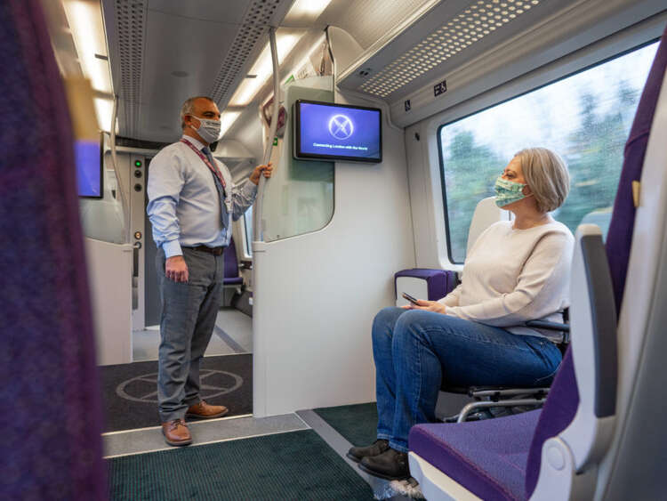 Heathrow Express rail carriage disability seat gangway space