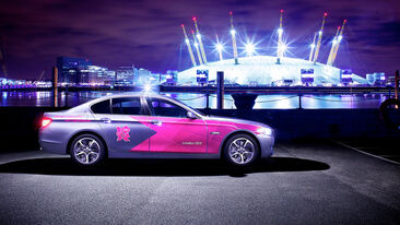 BMW Olympics O2 vehicle wrap