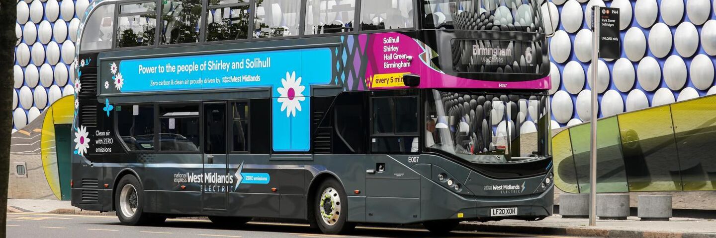 Aura Brand Solutions provide electric double decker bus sustainable wraps