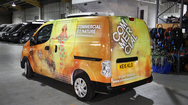 Non-pvc vehicle wrap for Commerical Group electric van
