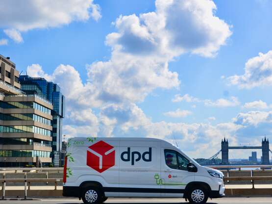 DPD Van with recyclable livery