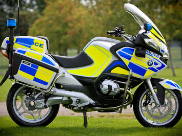 Conspitcuity and reflective livery for Police bikes