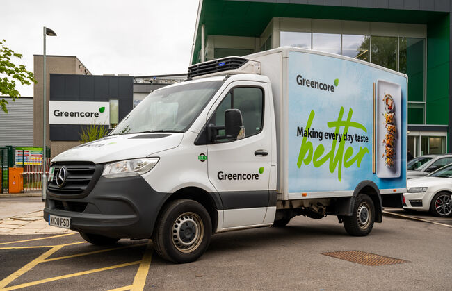 Greencore van wrapped in rebranded graphics