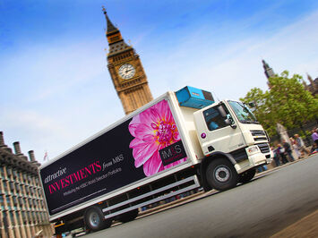 Targeted messaging for M&S Money campaign using vehicle banner system