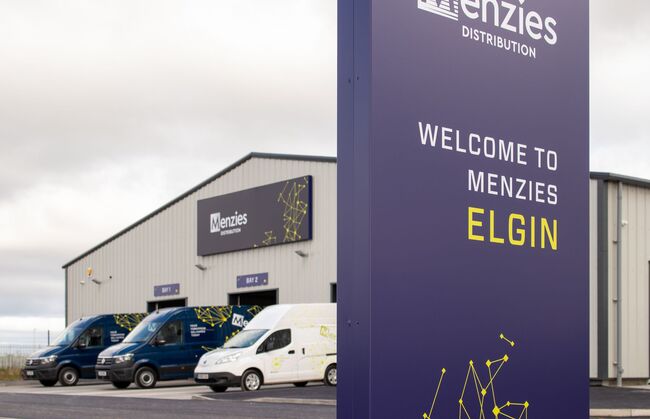 Menzies Signage and Fleet Freestanding totem sign