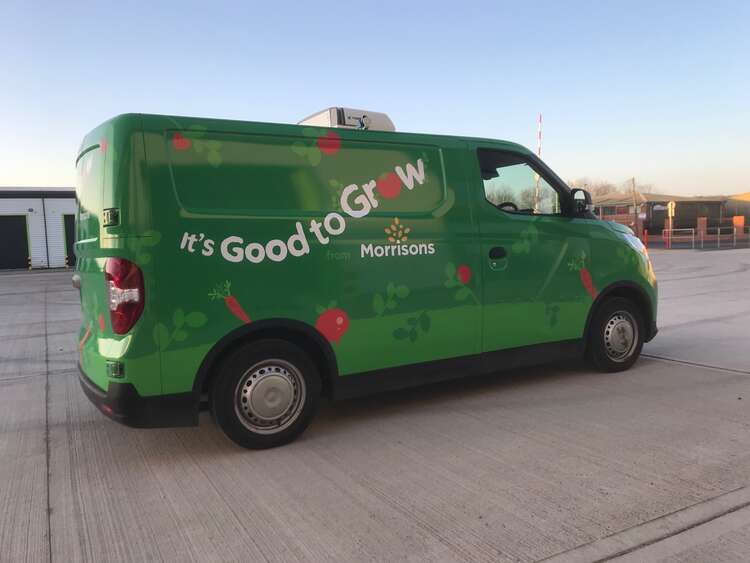 Morrisons Good to Grow van right side