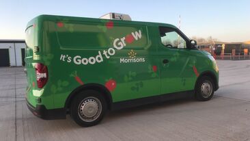 Morrisons Good to Grow van right side