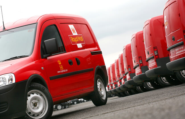 High quality printed vehicle livery decals on Royal Mail van fleet