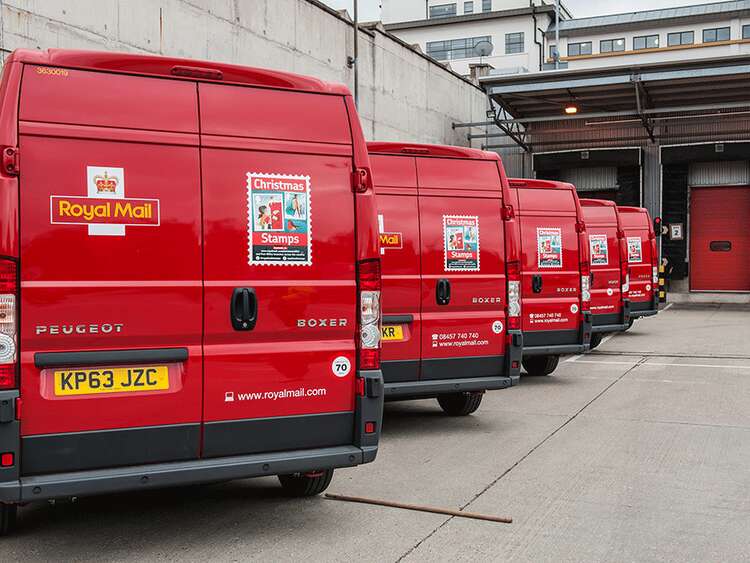 Royal Mail Christmas stamp campaign vehicle graphics