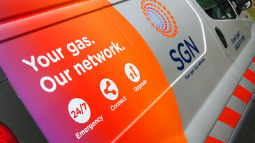SGN van wrap rebrand livery close up