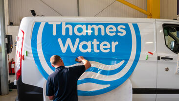 Thames Water Fleet Livery Installation