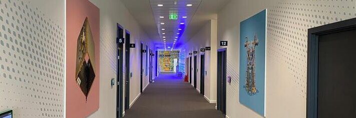 Wall Graphics in Corridor for Airbus