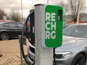 Green Branding on EV Charging Station