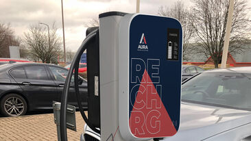 Aura Branded Charging Station Mockup