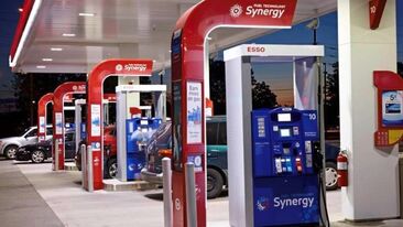 Specialist Synergy petrol pump graphics for Esso Synergy rebrand