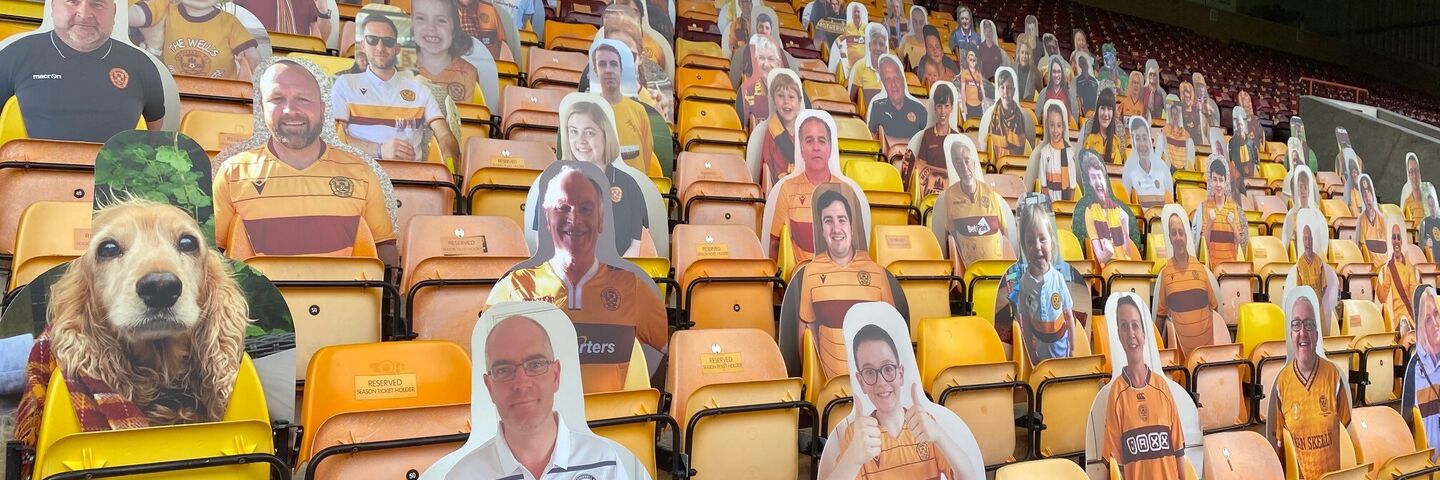 Bespoke football fan cut outs stadium product