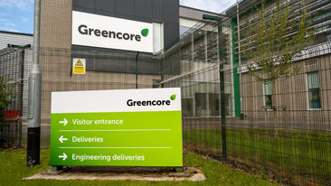 Greencore 2021 rebrand exterior wayfinding signage