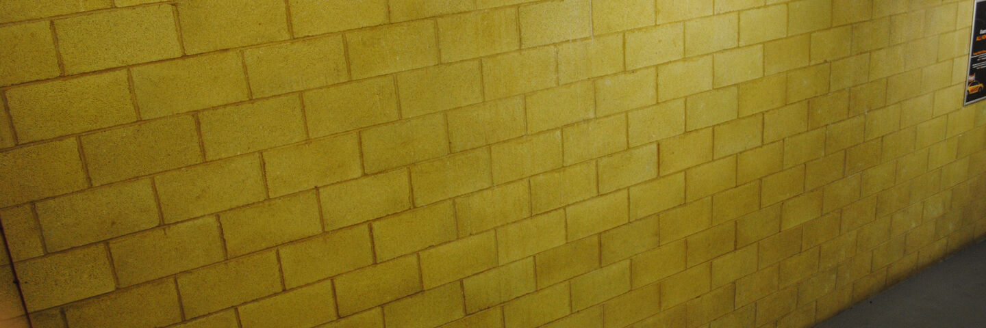 Yellow brick wall design for Wolves Stadium